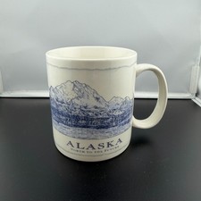  STARBUCKS ALASKA CITY COFFEE MUG CUP ARCHITECTURAL SERIES NORTH TO THE FUTURE  picture