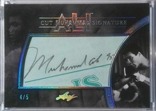 Muhammad Ali Autographed Card 4/5 Leaf - Rare Sports Memorabilia Collectible picture
