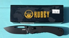 Kubey KU504E. D2 Blade. G10 Handle. Front Flip. Thumb Stud. Crossbar Lock. picture