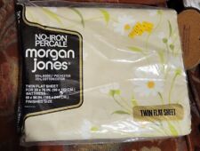 Vtg NIP Morgan Jones DAINTY DAISIES Twin Flat Sheet  picture