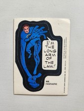 Mr Fantastic RARE Vintage 1975 Topps Marvel Super Heroes Long Arm Of The Law VG picture