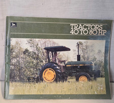 Vtg 1981 John Deere Tractors 40 to 80 HP Sales Brochure Catalog 2040 2940 1250 picture