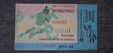 Collectors Football Ticket Tickets FC Inter v Udinese 1993/1994 Used p0477 picture