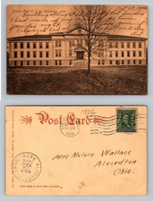 Columbus, OH-Ohio, Brown Hall O.S.U. Campus Building Vintage c1906 Postcard picture
