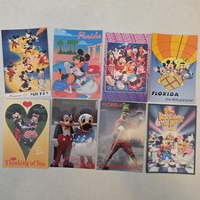 8 Vintage Disney Florida Postcards Lot Rock Around Mouse Goofy NOS 80s 90s picture