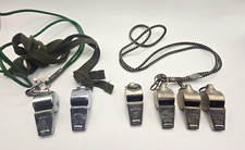 Whistles Vintage Lot of 6 : 2 Col Scout; 1 Frankfort; 3 The Acme Thunderer  picture
