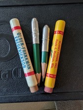 Lot of 2 VTG Bullet Pencils - Blaney Farms Seed Corn & Olsen-Frankman Livestock picture