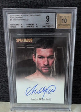Spartacus  Blood and Sand Auto Card - Andy Whitfield as Spartacus BGS 9,  1 of 4 picture
