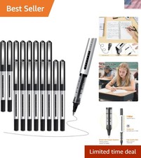 Versatile 16 Pack Fine Point Black Ink Pens - Ideal for Note Taking & Sketching picture