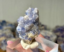 Bingham Area Blue Fluorite Cluster | Natural New Mexico Cubic Fluorite | picture
