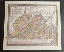 1850 Antique Mitchell's 12x14