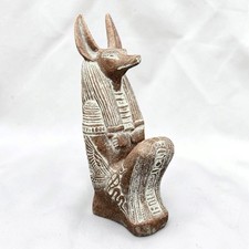 Ancient Egyptian Anubis God Underworld Pharaonic Statue Rare Antique BC picture