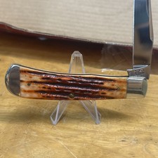 Case XX Backpocket Knife 2011 NICE Deep Canyon Jigged Chestnut   Bone AAA+[ picture
