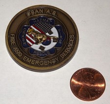 Challenge Coin - Osan - AB - Fire & Emergency Services - Mustang Fire Chief picture