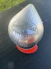Vintage 1950s Red  JUICE-O-MAT Rival Mfg  Metal Single Action Juicer MCM Deco picture