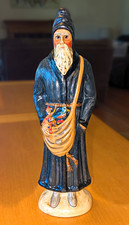 Vaillancourt Large Folk Art Hand Painted Chalkware Signed Santa #20 1990 picture