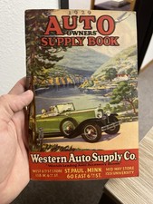 Vtg Western Auto Supply Co Book Catalog 1929 With Order Form & Env St Paul MN picture