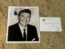 Vintage 1970s Ronald Reagan President SIGNED AUTOGRAPHED 8x10” Photo READ picture