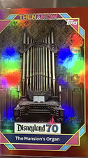 2025 Topps Disneyland 70th Then & Now #79 Mansion's Organ Red Foil 2/5 Haunted picture