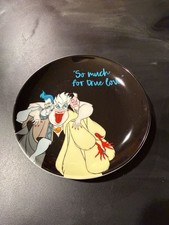 Disney Villains Ceramic Plate Hades Ursula Cruella So Much For True Love picture