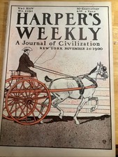 1900 HARPERS WEEKLY  NEWSPAPER / MAGAZINE ~ WONDERFUL CONTENT picture