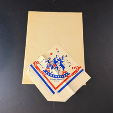 Vintage 1950s Yankee Doodle Drive-In Menu & Unused Napkin Lot Chicago Americana picture