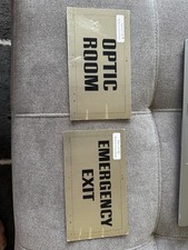 Oakley Store Signage Metal Plaque Unused Brand New Unpeeled Front And Back. picture