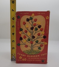 Vintage Rosen Candy Blossom Tree Gumdrop With Original Box MCM Kitschy Christmas picture