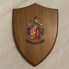 Vtg Italian Army 1st Infantry San Giusto Wall Crest Plaque Fedele Sempre Granero picture