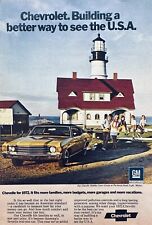 1972 Chevrolet Chevelle Malibu Sport Coupe - Portland Lighthouse - Vintage Ad picture