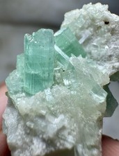 52Ct Extremly Outstanding Natural Lagoan Tourmaline Crystals On Matrix @AFG picture