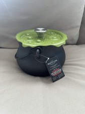 Smith and Clark 4 Quart Cast Iron Cauldron Pot Green Bubbling Lid NEW SHIP TODAY picture