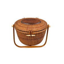 Vintage John Elder Nantucket Basket Purse 1975 picture