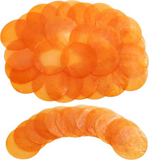 60 PCS Capiz Shells round Natural Shells, 2 Inch Orange round Capiz Shells picture