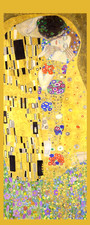 Gustav Klimt - The Kiss - Laminated Photo Bookmark - 2.5 x 6 inch picture