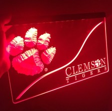 CLEMSON TIGERS, LED Neon Sign for Game Room,Office,Bar,Man Cave, NEW picture