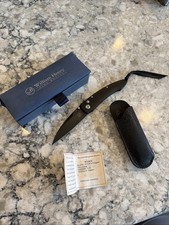 William Henry Knife B7-G10-B ATS-34 Tungsten Stainless Folding Knife Box Slip picture