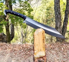 Custom Handmade 5160 Carbon Steel Blade Viking Machete Sword | Hunting 26 inches picture