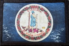 Distressed Virginia State Flag Morale Patch picture