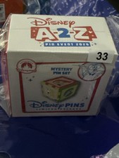 SEALED A2Z Letter Alphabet Block A-2-Z Mystery WDW Disney 2 Pin SEALED BOX NEW picture