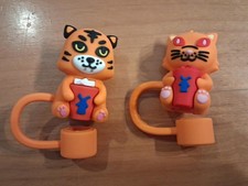 Dutch Bros Tai Tiger & Leo Cat Straw Toppers 2pc Set Sept 29 2026 picture