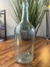 Nice Aqua Small Demijohn Type Bottle 13 Inches picture