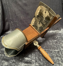 Keystone View Co. Stereoscope Viewer w/ 18 Hand-Tinted Color Cards Lot (1904) picture