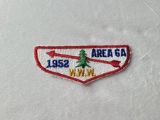 Order of the Arrow Vintage 1952 Area 6a Conclave Fellowship Flap OA / BSA picture