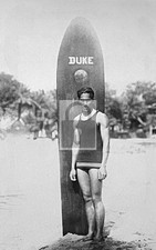 Duke Kahanamoku Surf Board Honolulu Hawaii HI - Reprint picture