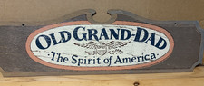 Vintage Old Grand-Dad Wooden Sign Rare  picture