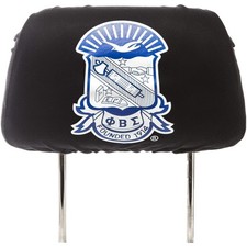 Phi Beta/&Beta; Sigma Car Seat Headrest Cover [Pack of 2 - Black - Car] picture