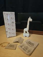 VINTAGE 1985 ENESCO PORCELAIN BIRTHDAY TRAIN KEEP LOOKING UP GIRAFFE AGE 6 picture