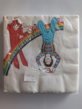 Vintage 1979 Mork & Mindy Birthday Napkins 16 Sealed Robin Williams 70s Retro picture