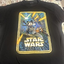 Disney Star Wars Weekends 2013 T-Shirt Adult Size XL Mickey Mouse Skywalker picture